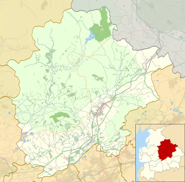 Stonyhurst Observatory is located in the Borough of Ribble Valley