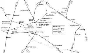 Davenport railway station (England) is located in Stockport railways