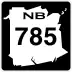 Route 785 marker